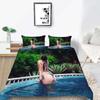 2023 Новый стиль, комплект пододеяльников Queen King Size, бикини с принтом, винтажное постельное белье, костюм с наволочкой, роскошный домашний текстиль