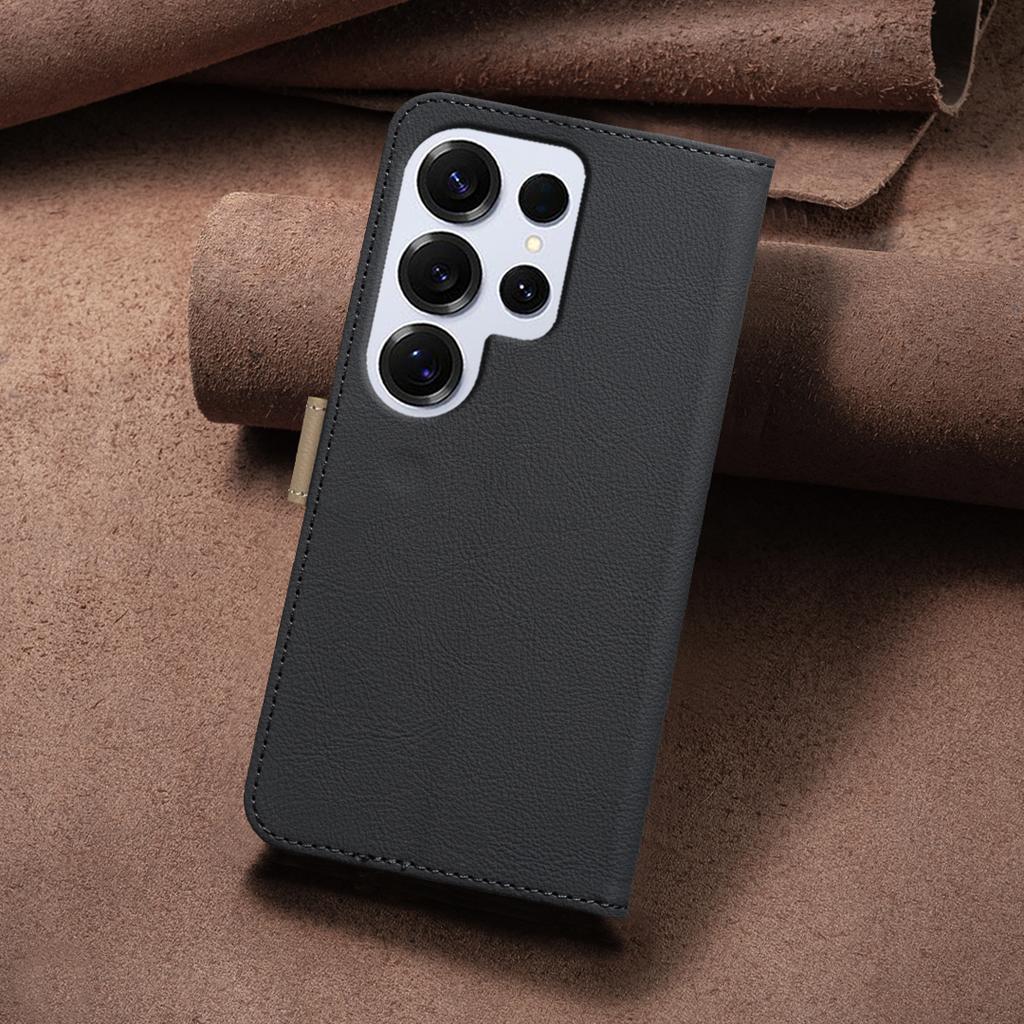 For Samsung Galaxy S24 Ultra Leather Case BINFEN COLOR BF36 Floral Pattern Phone Cover RFID Blocking Wallet Stand