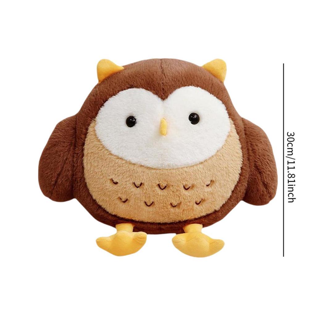 Owl Stuffed Animal Toy Owl Plush Toy Doll Compact Home Decor Huggable Lovely for