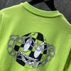 8562 CHROME HEARTS 2025 Лето Новая Высококачественный Хлопок Круглый Вырез Свободный Большой Размер Мужская и Женская Футболка Парная Футболка