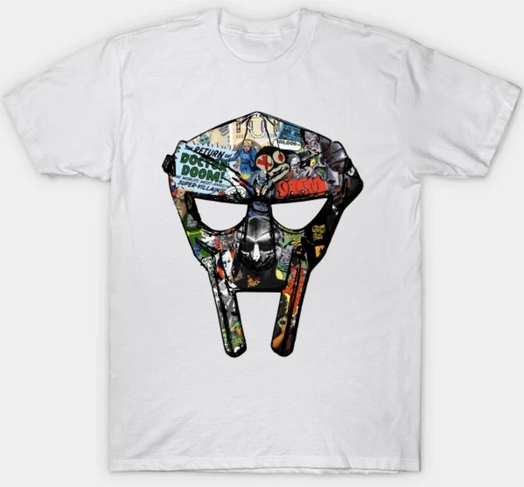 MF DOOM MadVillain Хип-хоп Футболка Взрослая S-3XL Белая Фан-арт