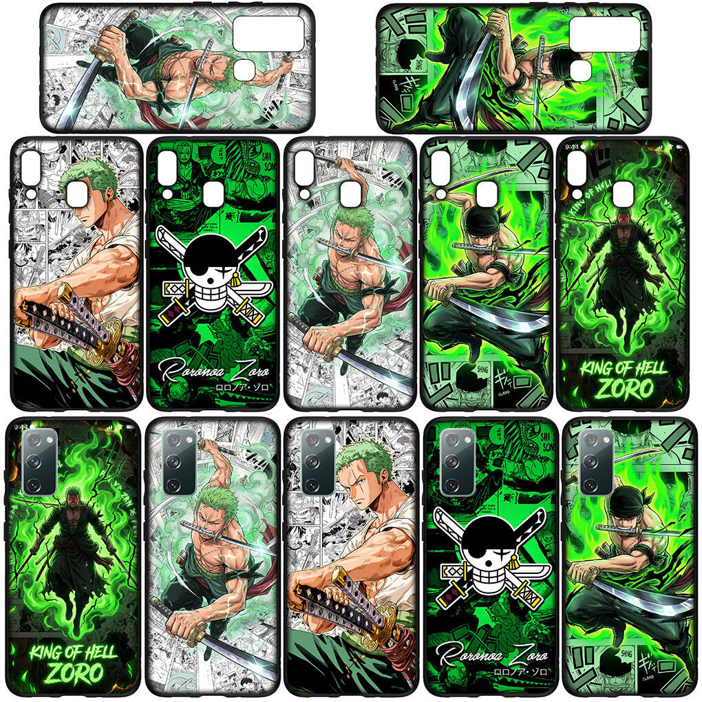 Чехол для телефона Samsung Galaxy S25 S23 S24 Ultra FE Plus A05 A06 A15 A16 A36 A37 A35 A54 A55 A56 A57 A25 A26 A53 A17 A52 One Pieces Ророноа Зоро
