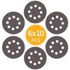 Akuoly Sandpaper Pads for 125mm Carborundum 6 8 Holes 60-Sheet Sanders, SIC, Grits 400, 600, 800, 1000, 1500, 2000, Round,