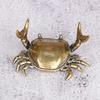 1Pcs 5.4*3.1Cm Creative To Do Old Copper Crab Ornaments Lifting Crab Desktop Cover Desk Pen Holder Arts And Crafts