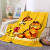 1pc Garfield Cartoon Comics Soft Skin-Friendly Flannel with Digital Printing, Various Sizes Available for Family, Friends, Birthday086