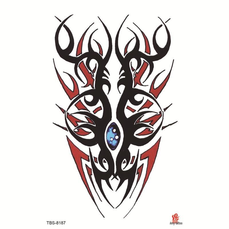 Водонепроницаемый набор тату-наклеек на всю руку с тотемными символами