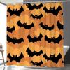 A Bathroom Shower Curtain with a Superhero Theme for a Halloween Party, Includes 12 Hooks, Measuring 180*180Cm for Home Decora