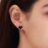 [925 Silver Needle/Celebrity Worn] Mini Black Earrings (Headquarters Repair Available)_Njhcer14