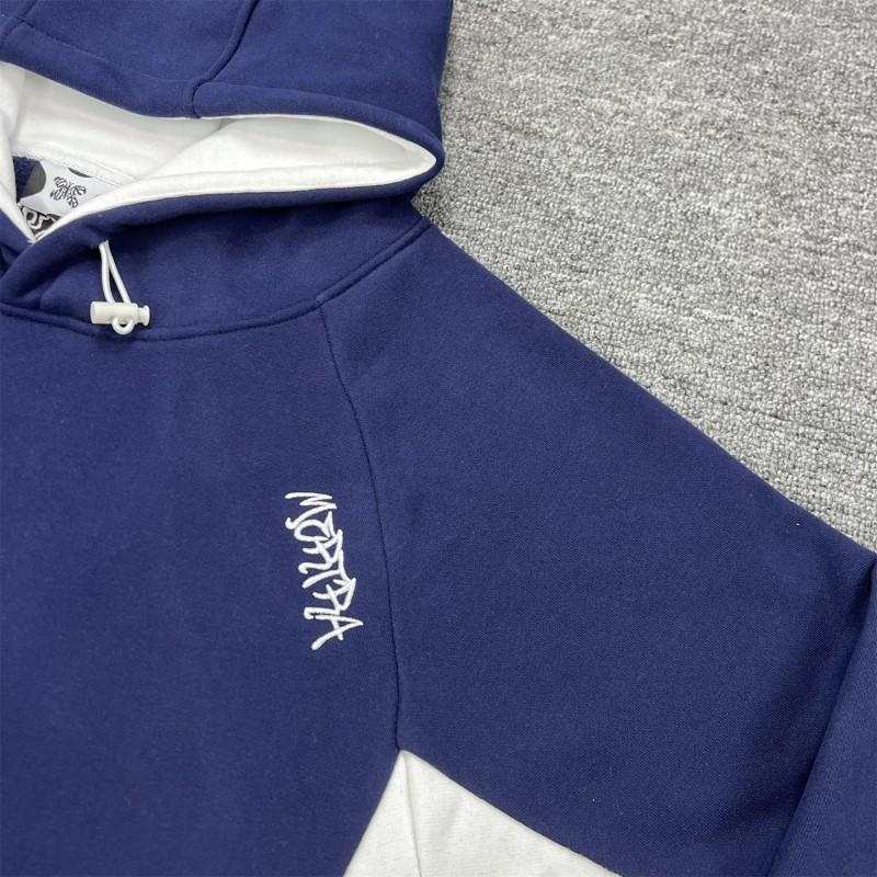 Mertra Fleece Tracksuit Set Men Women Hooded Sweatshirt Straight Pants Casual Sportswear