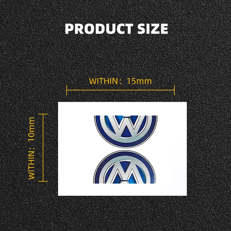 Car Stickers Fashion Car Stickers Cool Metal Car Logo Emblem Sticker Decal For Volkswagen Tharu R Polo T5 GTI Tiguan Passat