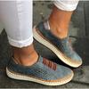Spring and Autumn New Flat-bottomed Large-size Thick-soled Color Matching Sports Women's Shoes