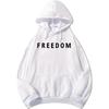 Charlie Kirk Freedom Letter Print Hoodies Fashion Unisex Streetwear Long Sleeve Casual Loose Sweatshirts for Men/Women Pullovers