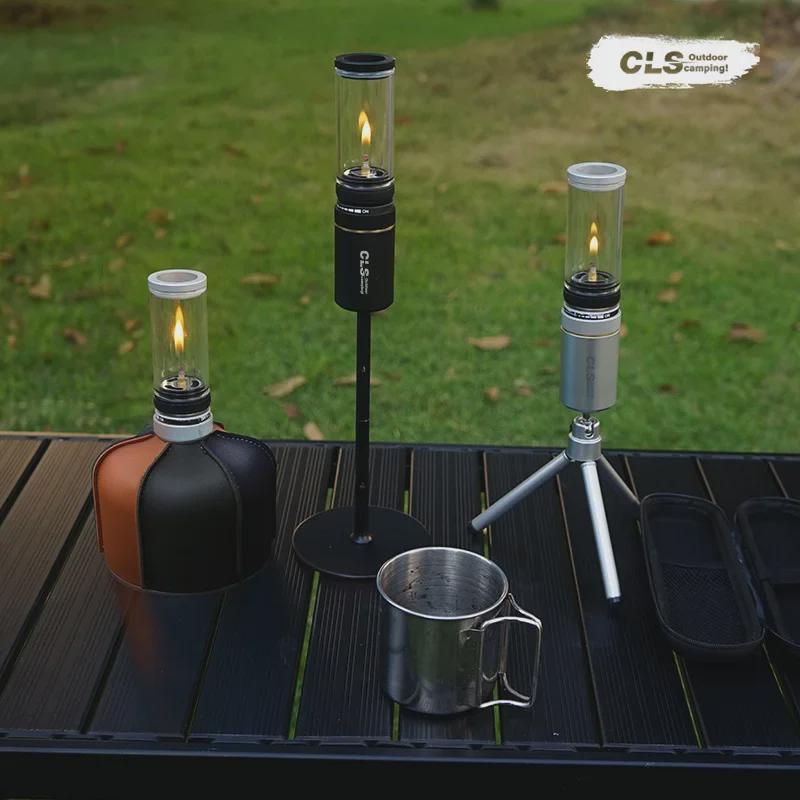 CLS Портативная наружная газовая лампа-свеча для кемпинга 