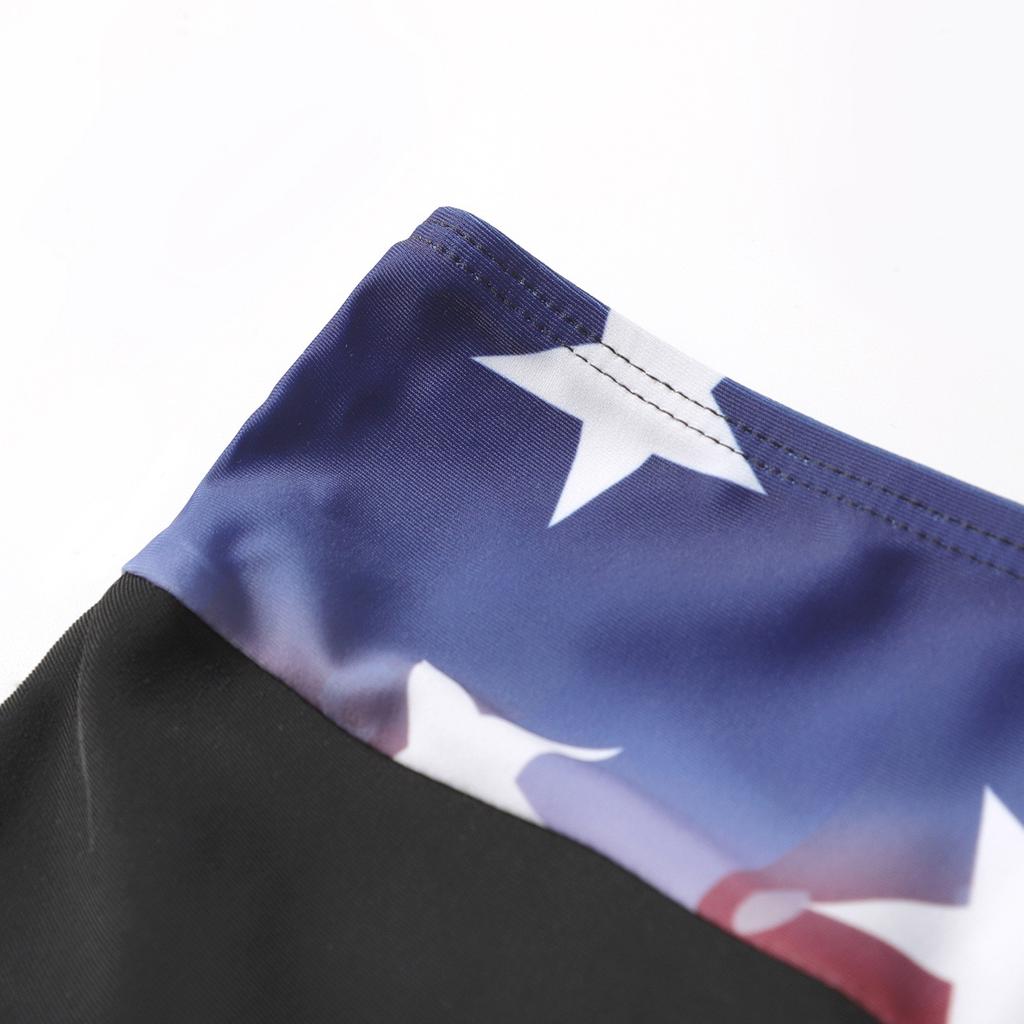 Женский купальник бикини с принтом Lag, круглым вырезом, облегающий, с разрезом