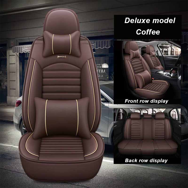 Подушка для сиденья автомобиля Four Seasons General All-around Seat Cover Кожаный чехол для сиденья 5-местного седана Special Full Car Seat Cushion