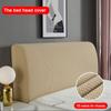 Thicken Elastic All-inclusive Bed Head Covers Headboard Cover Polar Fleece for Home Solid Color Long Back Chair Cover Plain Dyed