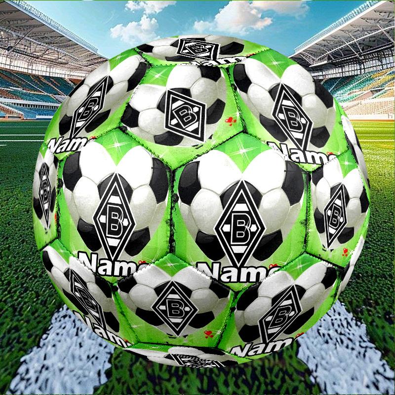 Custom Name Personalized Borussia Monchengladbach Print Size 5 Soccer Ball Training & Match Football, for Team, Kicking, Gift for Football