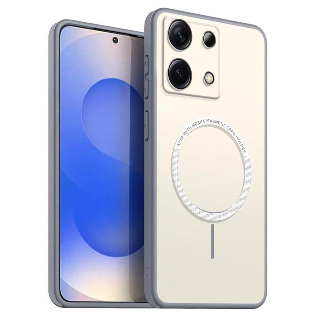 Матовый полупрозрачный магнитный чехол для телефона Xiaomi Redmi Note 13 5G 4G Мягкий ТПУ чехол