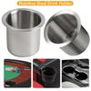 2Pcs Universal Stainless Steel Cup Drink Holders Portable Cup Mount Organizer Storage