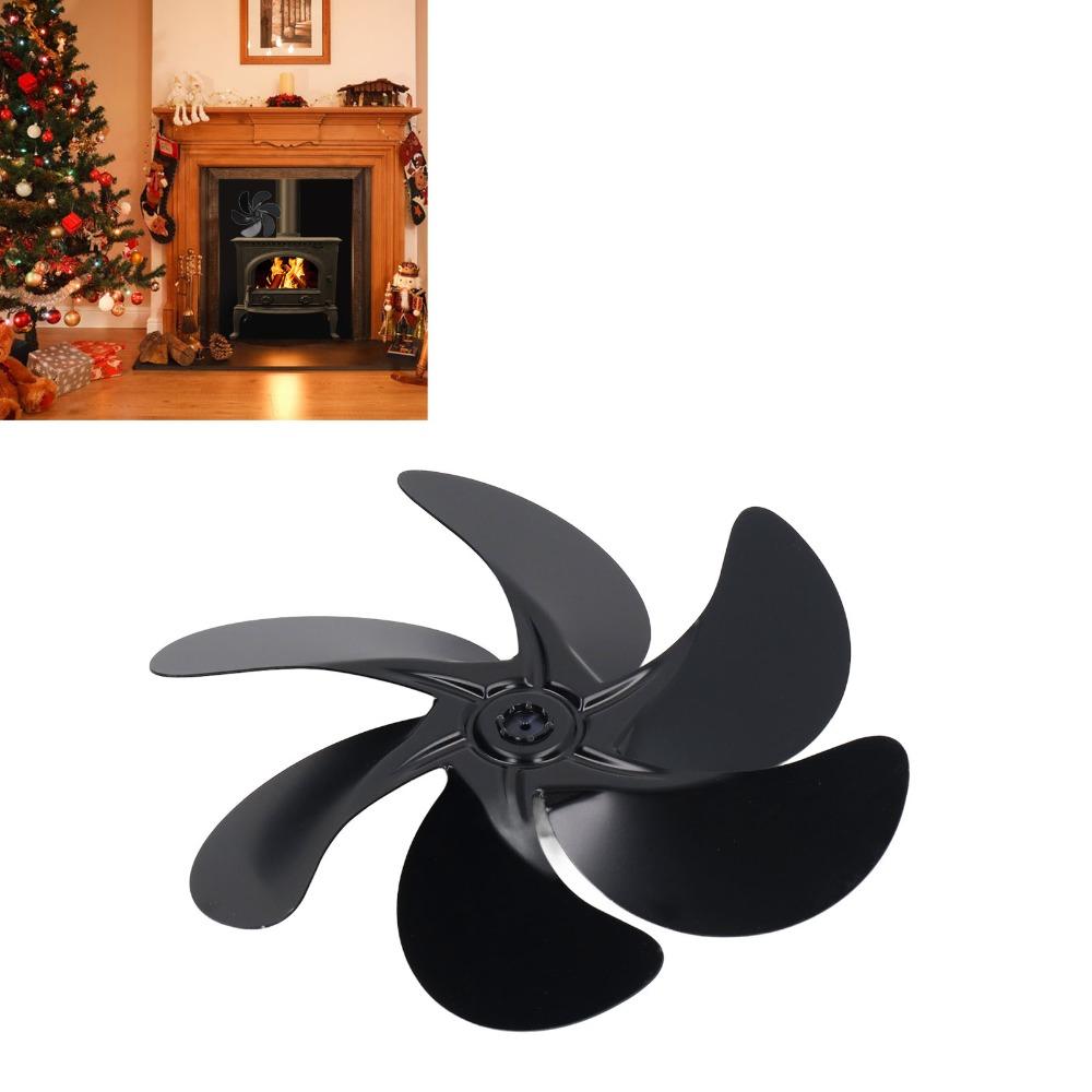 High Temperature Resistant Stove Fan Blades 6-Blades Fireplace Fan Replacement  Fireplace Burner