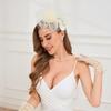 Шляпка-fascinator с перьями, топ-шляпа из тюля для девичника и тематических вечеринок, головной убор для коктейльной вечеринки, собрания, наряжания