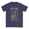 Unisex's T-Shirts Ice Out No HuUnisex is Illegal US Flag Funny Pure Cotton Tee Shirt Short Sleeve  T Shirt O Neck Clothing Summer