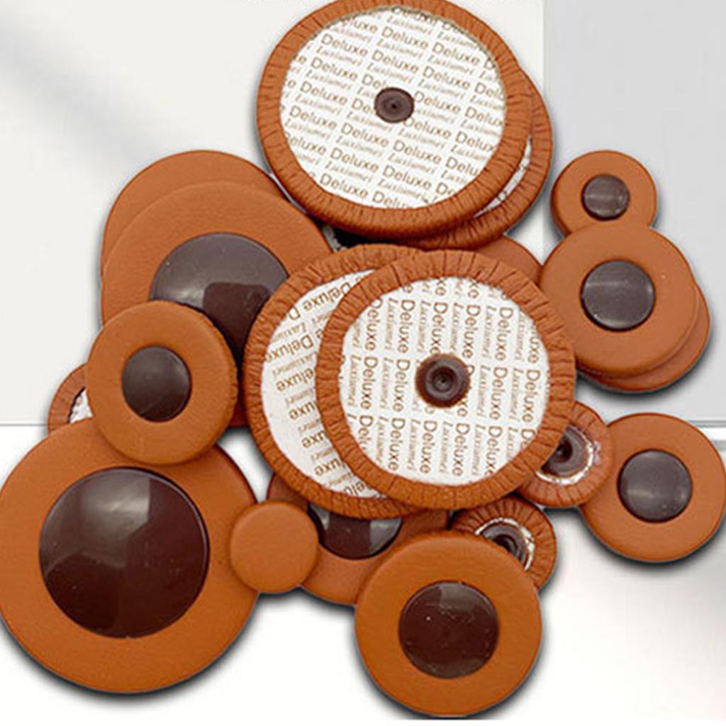 25Pcs Saxophone Pads Alto Saxophone Cushions Pad Sheepskin Sound Hole Resonator Saxophone Gasket Wind Instrument Parts