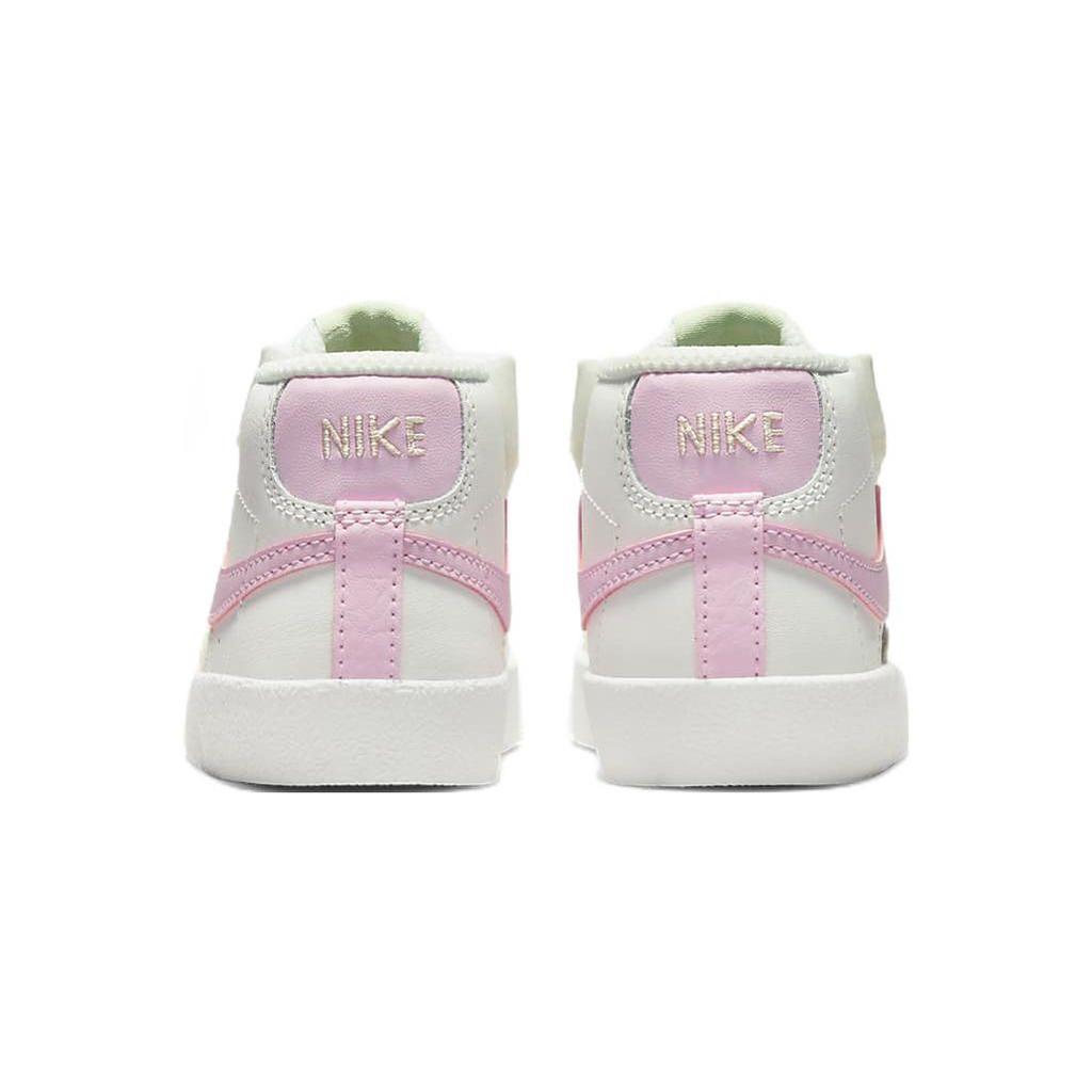 Nike Blazer Mid 77 TD White Pink Foam Детские кроссовки Summit-White Coconut-Milk Honeydew DA4088-106