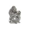 Decorative Figure DKD Home Decor Silver Colonial Gorilla 38.5 X 33 X 43.5 Cm