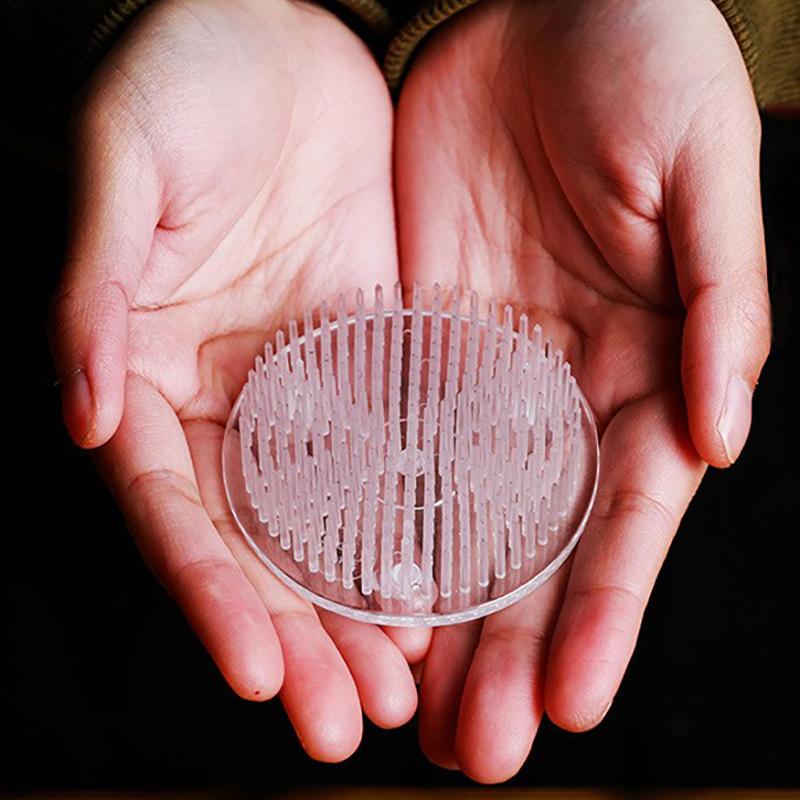 Круглая икебана кэндзан цветок лягушка присоска пластиковый инструмент для аранжировки цветов художественный фиксированный резиновый держатель цветочный декор горшок ваза