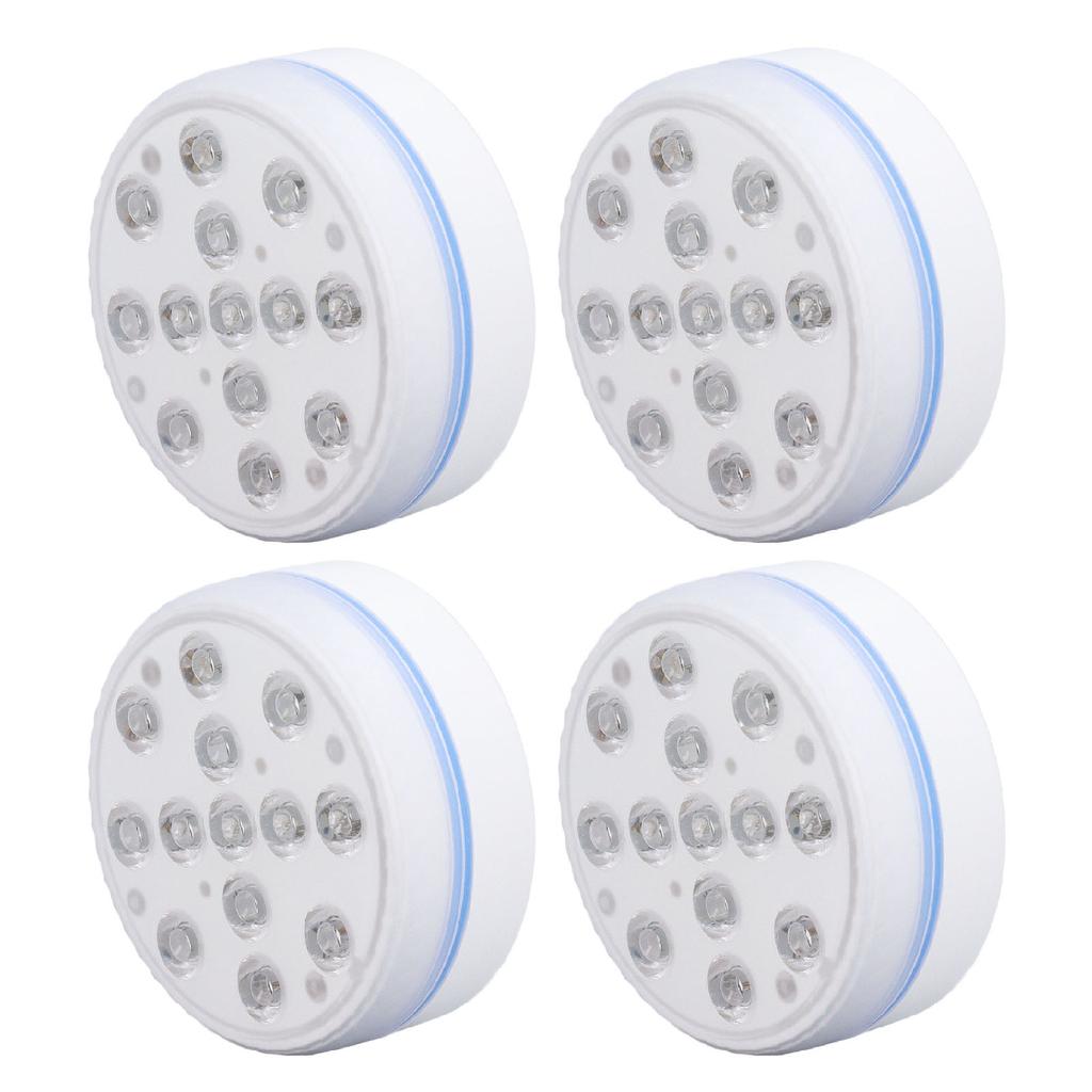 4 шт. погружные светодиодные фонари для бассейнов IP68 водонепроницаемые пульт дистанционного управления под водой