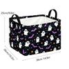 Clothing Box Halloween Snack Baskets Large-capacity Bat Storage Bin New Boo Basket  for Room Decor