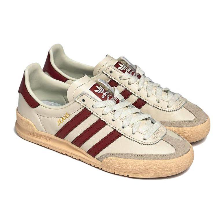 Adidas Jeans Chalk White Collegiate Burgundy Unisex Sneakers Sand-Strata GY7437