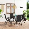 Day and Night - Day and Night Garden Dining Set 5 Pieces Black