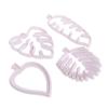 4Pc/Set Tropical Leaf Fondant Cake Mold Embossed Candy Biscuits Cookie Cutter