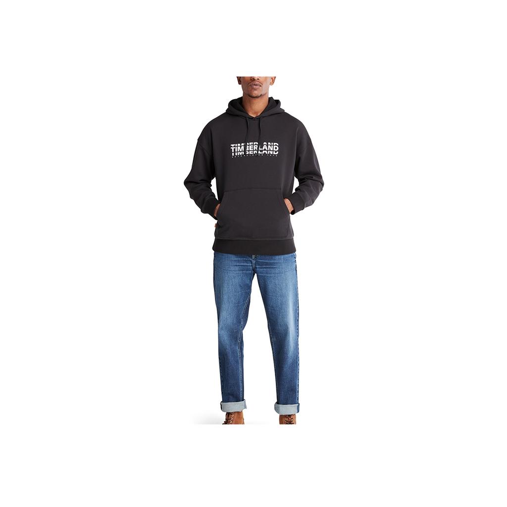Timberland SS22 Printed Letter Hoodie Long Sleeve Sweatshirt Men Hoodies Black A5VV5-001