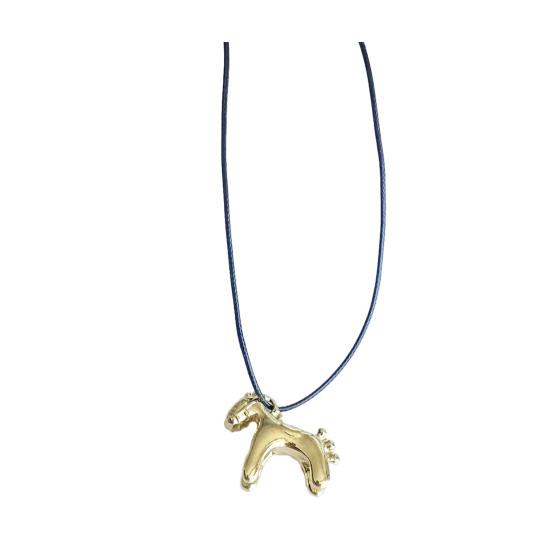 3D Подвеска в виде лошади, Эмалевое ожерелье с мини-подвеской в виде лошади, Милое ожерелье с длинной цепочкой в виде лошади, Подарок для мужчин, женщин, любителей лошадей