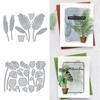 Листья растений резки умирает DIY записки тиснение трафарет бумажные карты ремесло декор