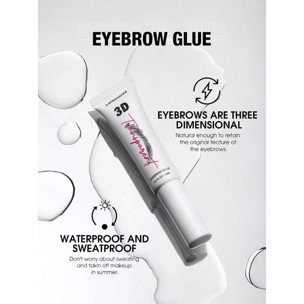 Langmanni Гель для глаз + 4-цветный крем для бровей, комбинированный водонепроницаемый стерео натуральный комбинированный набор