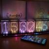 Nixie Tube Clock Acrylic RGB- Digital Clock Various Musical Beat Temperature/Data/Week Display Girlfriend Gift Present