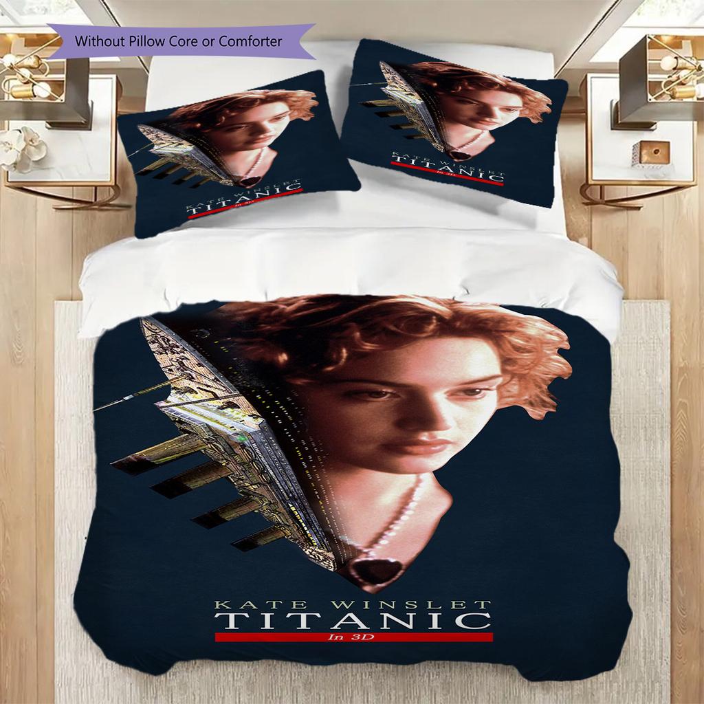 Loves Dual Nature Beauty Tragedy Three-piece set (1 * duvet cover + 2 * pillowcase, without core) 2D Flat Duvet cover and pillowcase