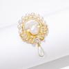 Elegant Water Drop Imitation Pearl Baroque Brooch For Women Luxury Party Jewelry Gift Coat Pin Accessories