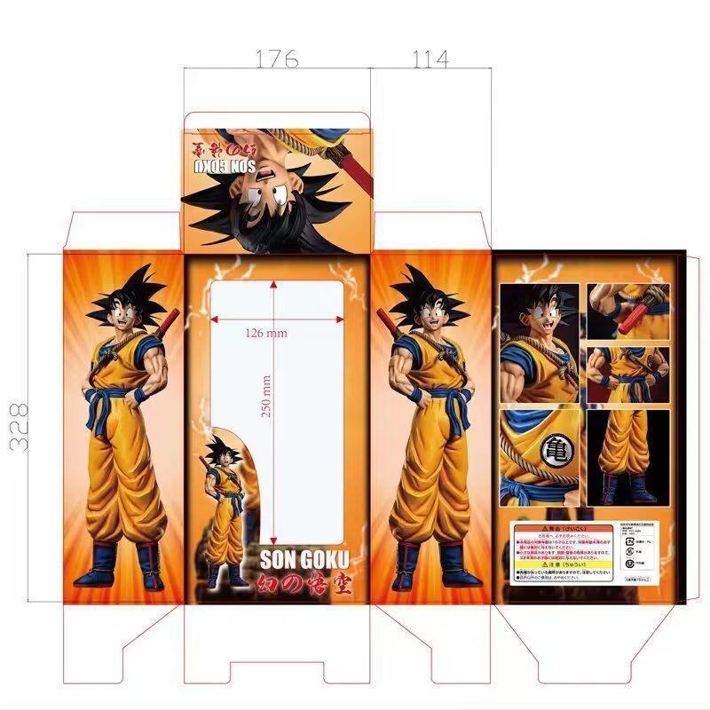 ПВХ Фигурка Супер Сайяна Гоку из Dragon Ball Z Потрясающая Коллекционная Статуэтка с Кинтоуном