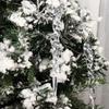 12Pcs Acrylic Thread Christmas Tree Pendants Hanging Christmas Tree Drop Ornament  Noel Navidad