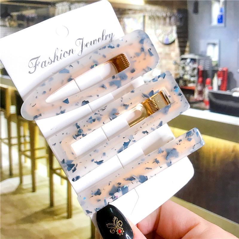 Корейский модный красочный ацетатный комплект из 3 шт./компл., набор заколок для волос, шпилька для женщин и девочек, заколки, аксессуары, ювелирные изделия, заколка для волос, головной убор