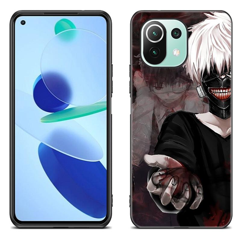 Чехол для телефона с аниме «Токийский гуль» для Xiaomi Mi 11 Lite NE 11i 10T 11T Pro A2 A3 Lite POCO F3 M3 M4 C31 X3 Pro NFC GT, черный чехол