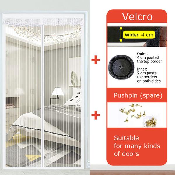 Занавеска для двери, окна, летняя антимоскитная сетка, защита от насекомых, летающих насекомых, дверная сетка, занавеска на липучке, сетка, декор для двери
