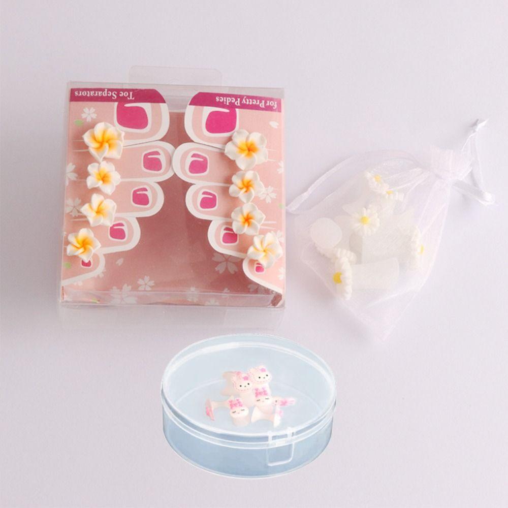 Soft Silicone 8Pcs/lot Toe Separator Nail Art Tool Manicure Pedicure Care Foot Finger Divider