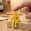 Новинка: Сырная скульптура с подвижными суставами, 3D-печатная забавная фигурка сырного ломтика, фиджет-игрушка для снятия стресса, аксессуары для офисного стола