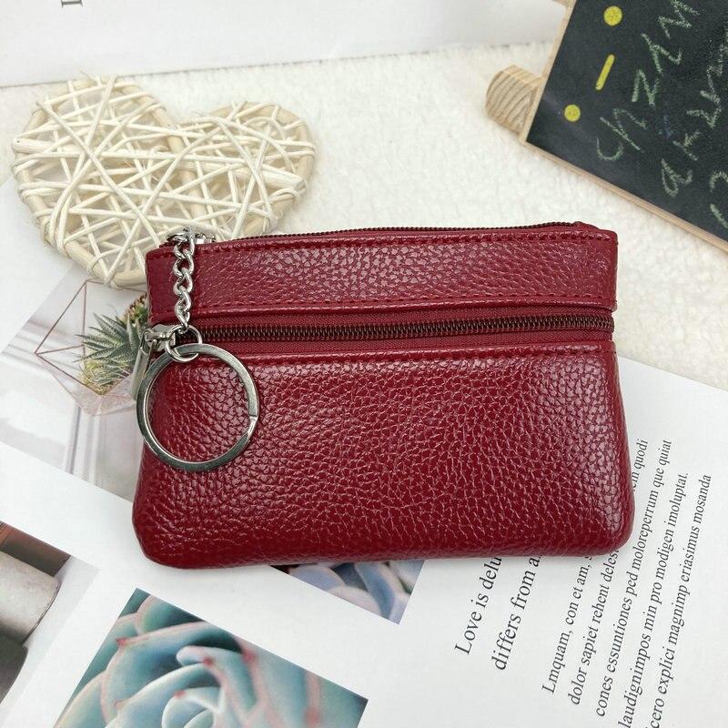 Zipper Money Bags Children Mini Wallets Leather Key Holder Women Men Coin Purse Men Small Bag Wallet Change Purses